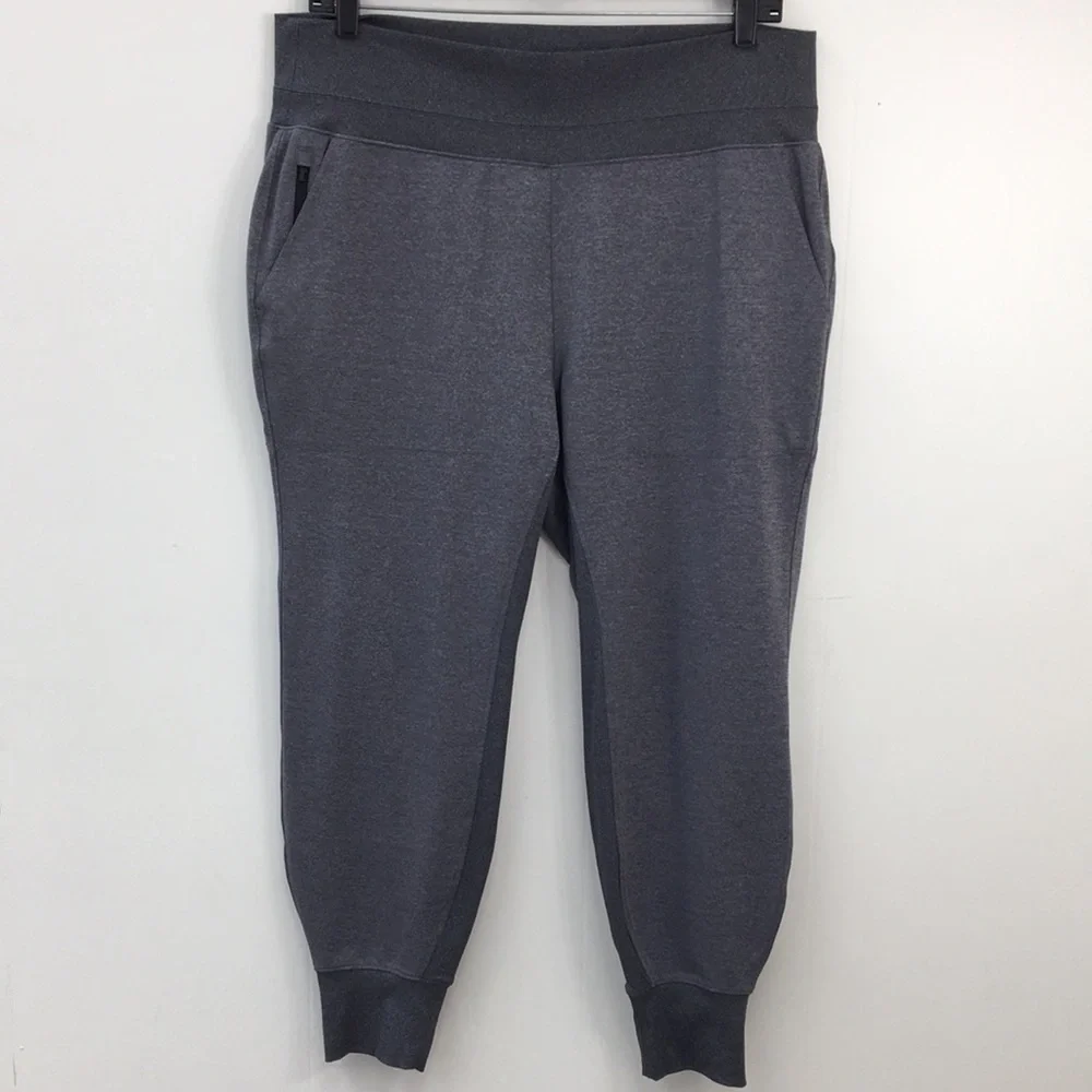 Athleta Venice Womens Midrise gray Joggers Size 1X EXCELLENT Pre-owned Condition